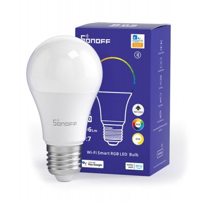 SONOFF smart λάμπα LED B05-BL-A60, Wi-Fi, 9W, E27, 2700K-6500K, RGB SONOFF smart λάμπα LED B05-BL-A60, Wi-Fi, 9W, E27, 2700K-6500K, RGB