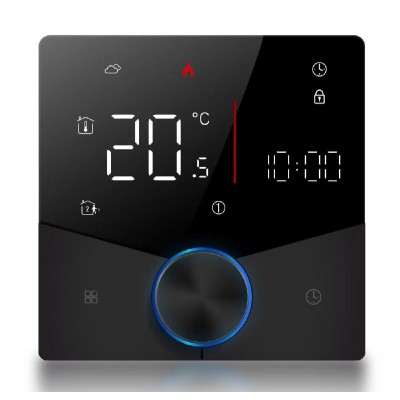 Smart θερμοστάτης χώρου BHT-009GBLW, πετρελαίου, Wi-Fi, μαύρος Smart θερμοστάτης χώρου BHT-009GBLW, πετρελαίου, Wi-Fi, μαύρος