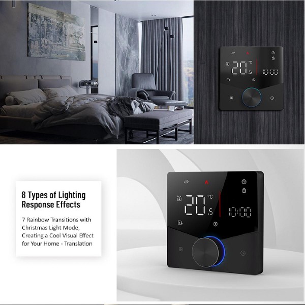 Smart θερμοστάτης χώρου BHT-009GCLW, αερίου, Wi-Fi, μαύρος Smart θερμοστάτης χώρου BHT-009GCLW, αερίου, Wi-Fi, μαύρος