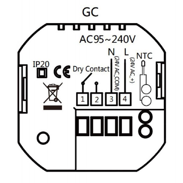 Smart θερμοστάτης χώρου BHT-009GCLW, αερίου, Wi-Fi, μαύρος Smart θερμοστάτης χώρου BHT-009GCLW, αερίου, Wi-Fi, μαύρος