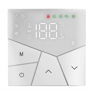 Smart θερμοστάτης χώρου BHT-15GBLW, πετρελαίου, WiFi, λευκός Smart θερμοστάτης χώρου BHT-15GBLW, πετρελαίου, WiFi, λευκός