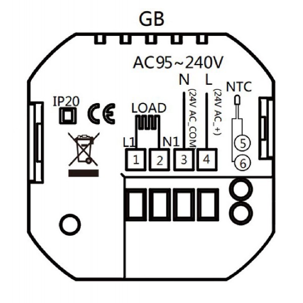 Smart θερμοστάτης χώρου BHT-15GBLW, πετρελαίου, WiFi, λευκός Smart θερμοστάτης χώρου BHT-15GBLW, πετρελαίου, WiFi, λευκός