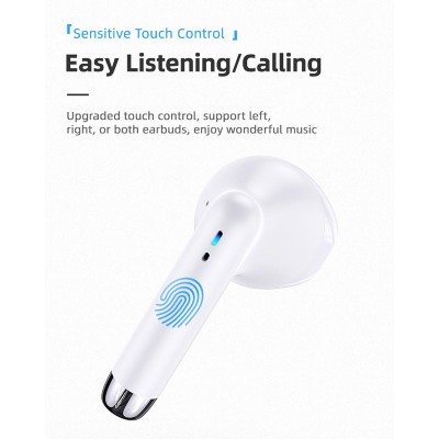 USAMS earphones IA04 με θήκη φόρτισης, True Wireless, λευκά USAMS earphones IA04 με θήκη φόρτισης, True Wireless, λευκά