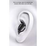 USAMS earphones με θήκη φόρτισης LX08, True Wireless, μαύρα