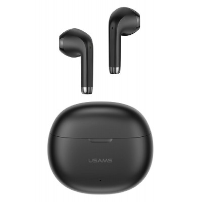 USAMS earphones με θήκη φόρτισης US-YO17, True Wireless, μαύρα USAMS earphones με θήκη φόρτισης US-YO17, True Wireless, μαύρα