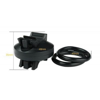 Βάση για φωτισμό ποδήλατου BIKE-0020, περιστρεφόμενη, μαύρη Βάση για φωτισμό ποδήλατου BIKE-0020, περιστρεφόμενη, μαύρη