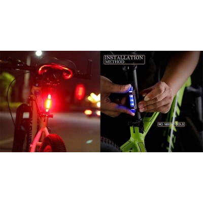 Οπίσθιος φωτισμός ποδηλάτου BIKE-0023, επαναφορτιζόμενος Οπίσθιος φωτισμός ποδηλάτου BIKE-0023, επαναφορτιζόμενος