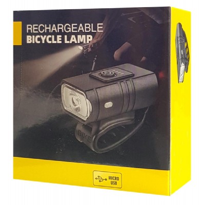 Εμπρόσθιο φως ποδηλάτου BIKE-0027, 800LM, 100m, IP44, μαύρο Εμπρόσθιο φως ποδηλάτου BIKE-0027, 800LM, 100m, IP44, μαύρο