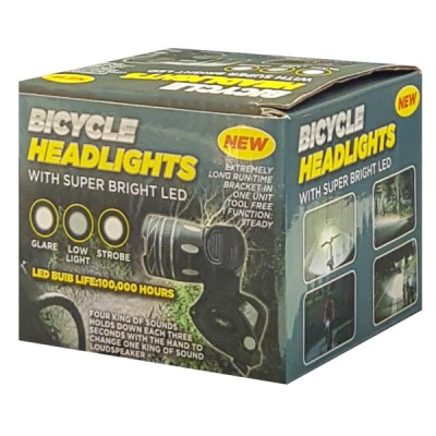 Εμπρόσθιο φως ποδηλάτου BIKE-0028, 15000LM, 300m, IPX-6, μαύρο Εμπρόσθιο φως ποδηλάτου BIKE-0028, 15000LM, 300m, IPX-6, μαύρο