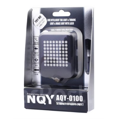Έξυπνος οπίσθιος φωτισμός ποδηλάτου BIKE-0034, LED, μπαταρία, USB, μαύρο Έξυπνος οπίσθιος φωτισμός ποδηλάτου BIKE-0034, LED, μπαταρία, USB, μαύρο