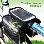 Tσαντάκι ποδηλάτου BIKE-0035, με θήκη κινητού, μαύρο-πράσινο Tσαντάκι ποδηλάτου BIKE-0035, με θήκη κινητού, μαύρο-πράσινο