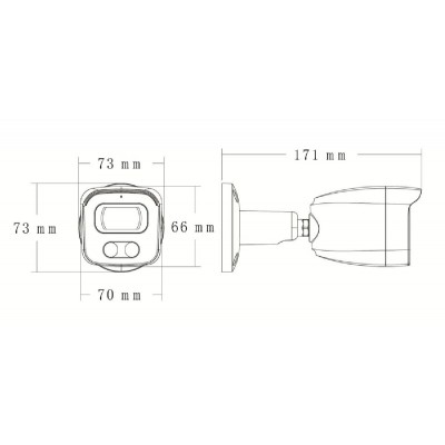 LONGSE IP κάμερα BMSAFG200WH, 2.8mm, 2MP, αδιάβροχη IP67, PoE LONGSE IP κάμερα BMSAFG200WH, 2.8mm, 2MP, αδιάβροχη IP67, PoE