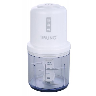 BRUNO Πολυκόφτης BRN-0066, 500ml, 400W, 4 λεπίδες, λευκό BRUNO Πολυκόφτης BRN-0066, 500ml, 400W, 4 λεπίδες, λευκό