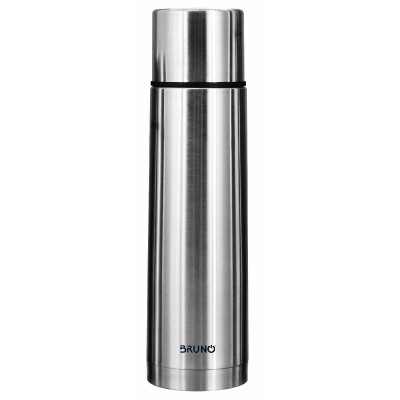 BRUNO θερμός BRN-0069, με καπάκι-κύπελλο, anti-slip, 1000ml, ασημί BRUNO θερμός BRN-0069, με καπάκι-κύπελλο, anti-slip, 1000ml, ασημί