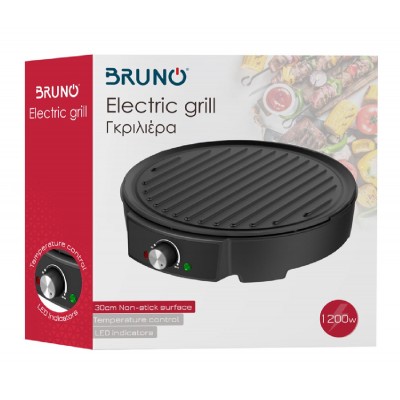 BRUNO γκριλιέρα BRN-0079, 30cm αντικολλητική επιφάνεια, 1200W BRUNO γκριλιέρα BRN-0079, 30cm αντικολλητική επιφάνεια, 1200W