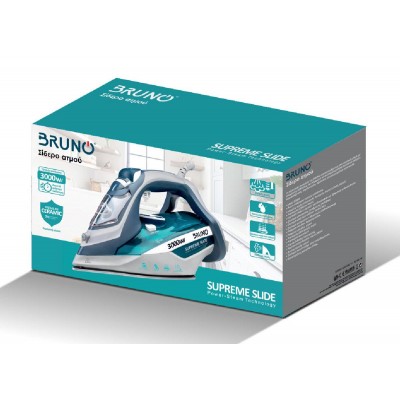 BRUNO σίδερο ατμού Supreme Slide BRN-0146 με κεραμική πλάκα, 3000W BRUNO σίδερο ατμού Supreme Slide BRN-0146 με κεραμική πλάκα, 3000W