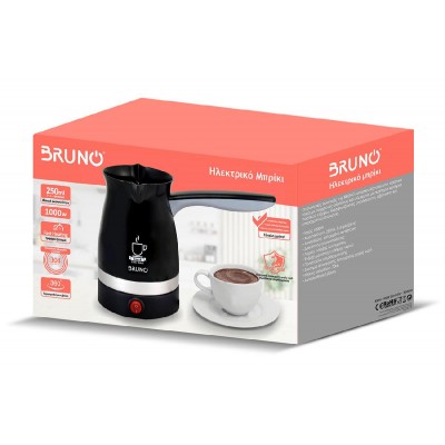 BRUNO ηλεκτρικό μπρίκι BRN-0187, 1000W, 250ml, μαύρο BRUNO ηλεκτρικό μπρίκι BRN-0187, 1000W, 250ml, μαύρο