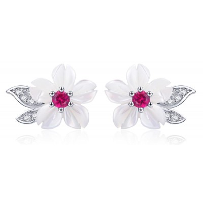 BAMOER σκουλαρίκια καρφωτά BSE055, ασήμι 925, mother of pearls, ασημί BAMOER σκουλαρίκια καρφωτά BSE055, ασήμι 925, mother of pearls, ασημί