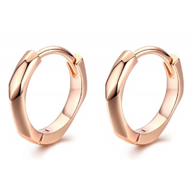 BAMOER σκουλαρίκια κρίκοι BSE119, ασήμι 925, ροζ χρυσό BAMOER σκουλαρίκια κρίκοι BSE119, ασήμι 925, ροζ χρυσό