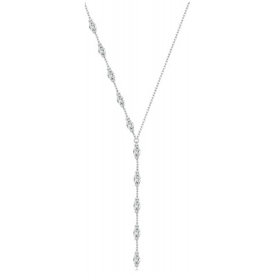 BAMOER κολιέ BSN330 με κυβική ζιρκόνια, ασήμι 925, ασημί BAMOER κολιέ BSN330 με κυβική ζιρκόνια, ασήμι 925, ασημί