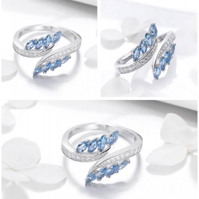 BAMOER δαχτυλίδι BSR005, κυβική ζιρκόνια, ανοιγόμενο, ασήμι 925, ασημί BAMOER δαχτυλίδι BSR005, κυβική ζιρκόνια, ανοιγόμενο, ασήμι 925, ασημί