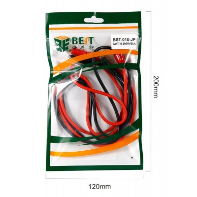 BEST καλώδια πολύμετρου με alligator clips BST-010-JP, CAT III 2000V 20A BEST καλώδια πολύμετρου με alligator clips BST-010-JP, CAT III 2000V 20A