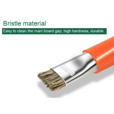 BEST αντιστατική βούρτσα καθαρισμού BST-71 με διπλή κεφαλή, πορτοκαλί BEST αντιστατική βούρτσα καθαρισμού BST-71 με διπλή κεφαλή, πορτοκαλί