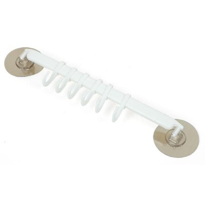 Κρεμάστρα τοίχου για κουζίνα-μπάνιο BTHU-0013, 29 x 6cm, λευκή Κρεμάστρα τοίχου για κουζίνα-μπάνιο BTHU-0013, 29 x 6cm, λευκή