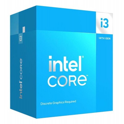 INTEL CPU Core i3-14100F, 4 Cores, 3.50GHz, 12MB Cache, LGA1700 INTEL CPU Core i3-14100F, 4 Cores, 3.50GHz, 12MB Cache, LGA1700