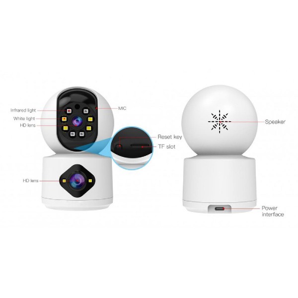 VSTARCAM smart κάμερα C992DR, 3MP, dual lens, Wi-Fi, PTZ, SD VSTARCAM smart κάμερα C992DR, 3MP, dual lens, Wi-Fi, PTZ, SD