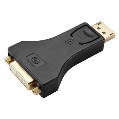 POWERTECH αντάπτορας DisplayPort σε DVI CAB-DP062, passive 1080p, μαύρος POWERTECH αντάπτορας DisplayPort σε DVI CAB-DP062, passive 1080p, μαύρος