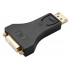POWERTECH αντάπτορας DisplayPort σε DVI CAB-DP062, passive 1080p, μαύρος