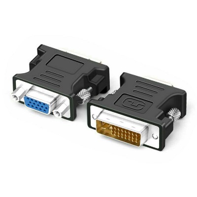 POWERTECH αντάπτορας VGA θηλυκό σε DVI αρσενικό CAB-G035, μαύρος POWERTECH αντάπτορας VGA θηλυκό σε DVI αρσενικό CAB-G035, μαύρος