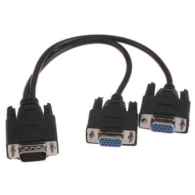 POWERTECH VGA splitter CAB-G039, αρσενικό σε 2x θηλυκό, HD, 0.20m, μαύρο POWERTECH VGA splitter CAB-G039, αρσενικό σε 2x θηλυκό, HD, 0.20m, μαύρο