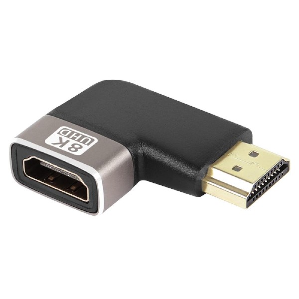 POWERTECH αντάπτορας HDMI 2.1 CAB-H157, 8K/60Hz, γωνιακός, μαύρος POWERTECH αντάπτορας HDMI 2.1 CAB-H157, 8K/60Hz, γωνιακός, μαύρος