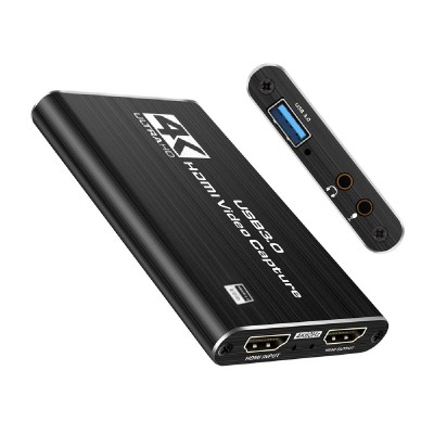 POWERTECH HDMI video capture CAB-H164, USB 3.0, 4K/60Hz, μαύρο POWERTECH HDMI video capture CAB-H164, USB 3.0, 4K/60Hz, μαύρο