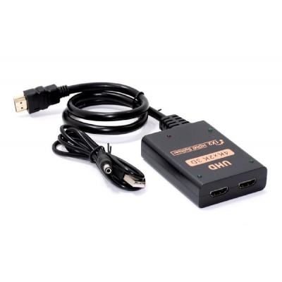 POWERTECH HDMI splitter CAB-H173, 1-in σε 2-out, 4K/30Hz, HDR/HDCP, μαύρο POWERTECH HDMI splitter CAB-H173, 1-in σε 2-out, 4K/30Hz, HDR/HDCP, μαύρο