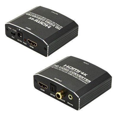 POWERTECH HDMI audio extractor CAB-H181, 4K/60Hz, γκρι POWERTECH HDMI audio extractor CAB-H181, 4K/60Hz, γκρι