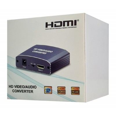 POWERTECH HDMI audio extractor CAB-H181, 4K/60Hz, γκρι POWERTECH HDMI audio extractor CAB-H181, 4K/60Hz, γκρι