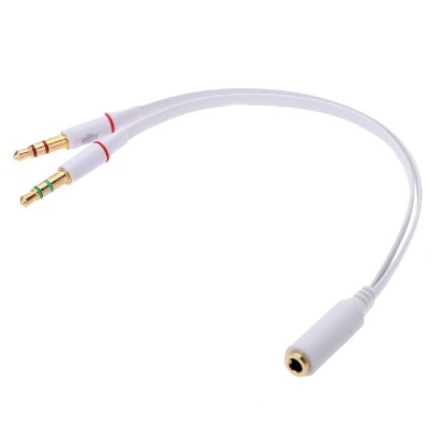 POWERTECH αντάπτορας 2x 3.5mm σε 3.5mm θηλυκό CAB-J048, 0.2m, λευκό POWERTECH αντάπτορας 2x 3.5mm σε 3.5mm θηλυκό CAB-J048, 0.2m, λευκό