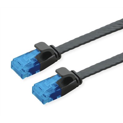 POWERTECH καλώδιο δικτύου CAB-N342, flat, Cat 6a U/UTP, 1m, μαύρο POWERTECH καλώδιο δικτύου CAB-N342, flat, Cat 6a U/UTP, 1m, μαύρο