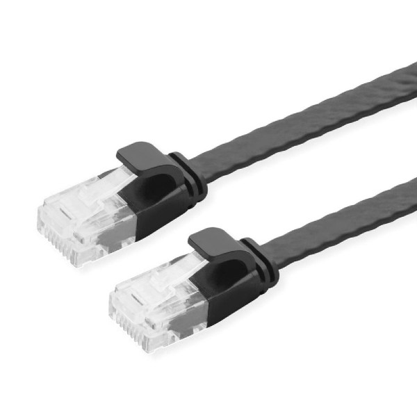 POWERTECH καλώδιο δικτύου CAB-N349, flat, Cat 6a U/UTP, 3m, μαύρο POWERTECH καλώδιο δικτύου CAB-N349, flat, Cat 6a U/UTP, 3m, μαύρο