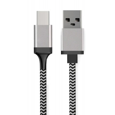 POWERTECH καλώδιο USB σε USB Type-C CAB-U130, 8mm tip, 1.5m, μαύρο-γκρι POWERTECH καλώδιο USB σε USB Type-C CAB-U130, 8mm tip, 1.5m, μαύρο-γκρι