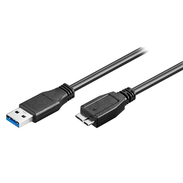 POWERTECH καλώδιο USB 3.0 σε USB Micro-B CAB-U142, 0.5m, μαύρο POWERTECH καλώδιο USB 3.0 σε USB Micro-B CAB-U142, 0.5m, μαύρο