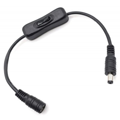 POWERTECH καλώδιο/διακόπτης τροφοδοσίας CAB-U158, 5.5x2.1mm, 30cm, μαύρο POWERTECH καλώδιο/διακόπτης τροφοδοσίας CAB-U158, 5.5x2.1mm, 30cm, μαύρο