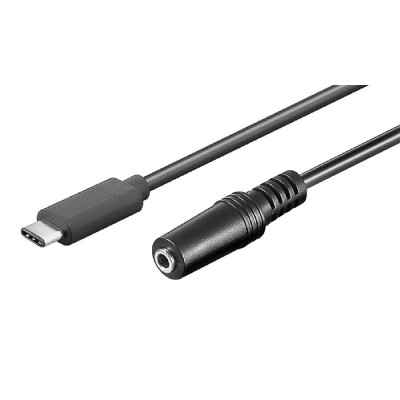 POWERTECH καλώδιο USB-C σε 3.5mm CAB-UC059 αρσενικό σε θηλυκό, 1m, μαύρο POWERTECH καλώδιο USB-C σε 3.5mm CAB-UC059 αρσενικό σε θηλυκό, 1m, μαύρο