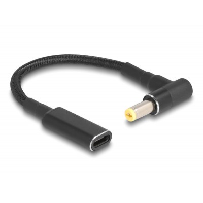 POWERTECH καλώδιο τροφοδοσίας CAB-UC070, USB-C σε Acer 5.5x1.7mm, μαύρο POWERTECH καλώδιο τροφοδοσίας CAB-UC070, USB-C σε Acer 5.5x1.7mm, μαύρο