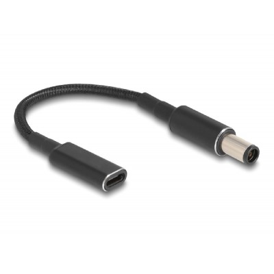 POWERTECH καλώδιο τροφοδοσίας CAB-UC074, USB-C σε HP 7.4x5.0mm, μαύρο POWERTECH καλώδιο τροφοδοσίας CAB-UC074, USB-C σε HP 7.4x5.0mm, μαύρο