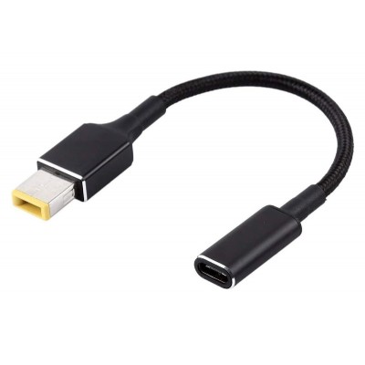 POWERTECH καλώδιο τροφοδοσίας CAB-UC077, USB-C σε slim tip Lenovo, μαύρο POWERTECH καλώδιο τροφοδοσίας CAB-UC077, USB-C σε slim tip Lenovo, μαύρο