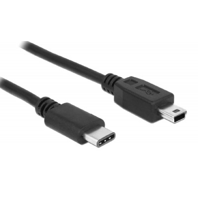 POWERTECH καλώδιο USB-C σε USB Mini CAB-UC079, 1.5m, μαύρο POWERTECH καλώδιο USB-C σε USB Mini CAB-UC079, 1.5m, μαύρο